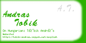 andras tobik business card